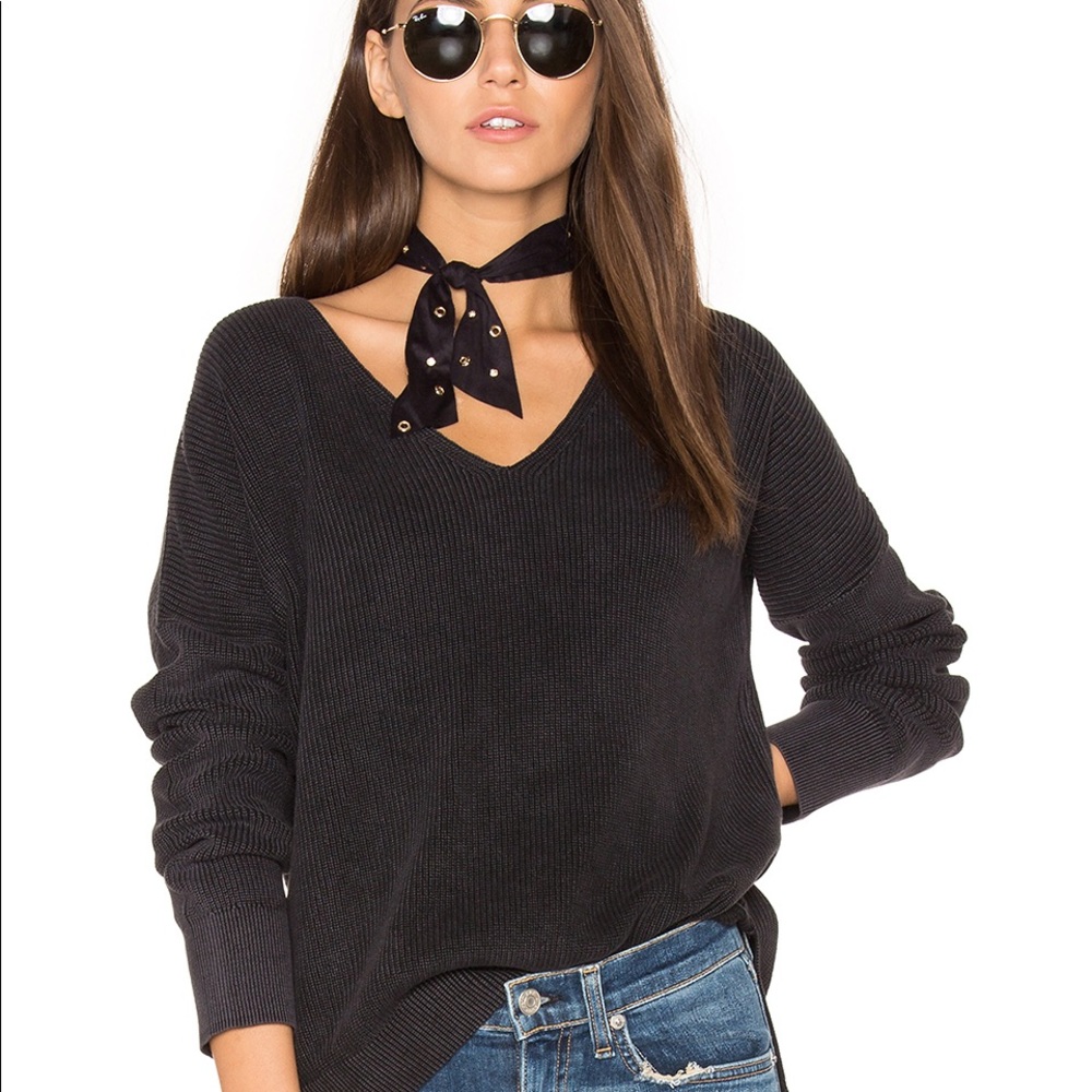 Rag & Bone Taylor Washed V-Neck Sweater